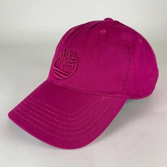 Timberland Unisex Pink Fuscia Relaxed Fit Snapback Hat - Picture 1 of 5